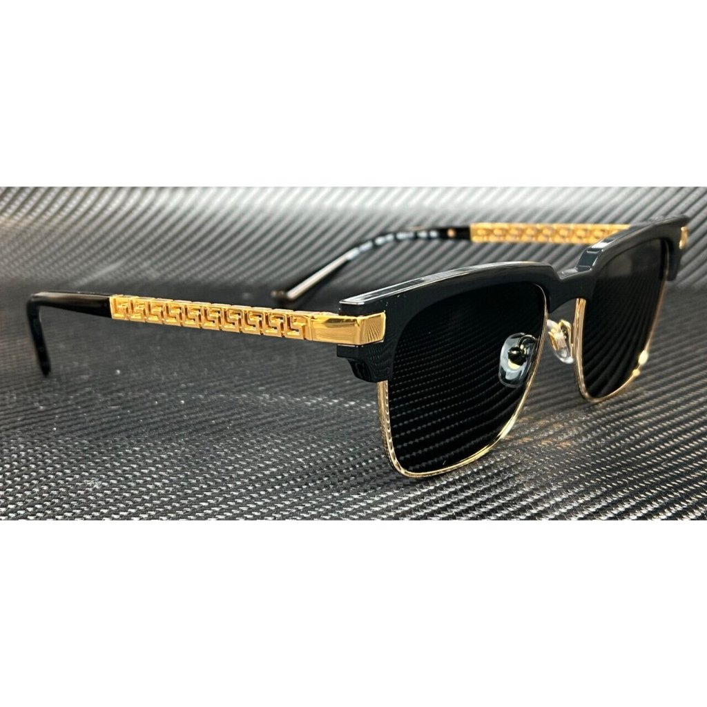 Versace Mens Gold Mens 55mm Sunglasses